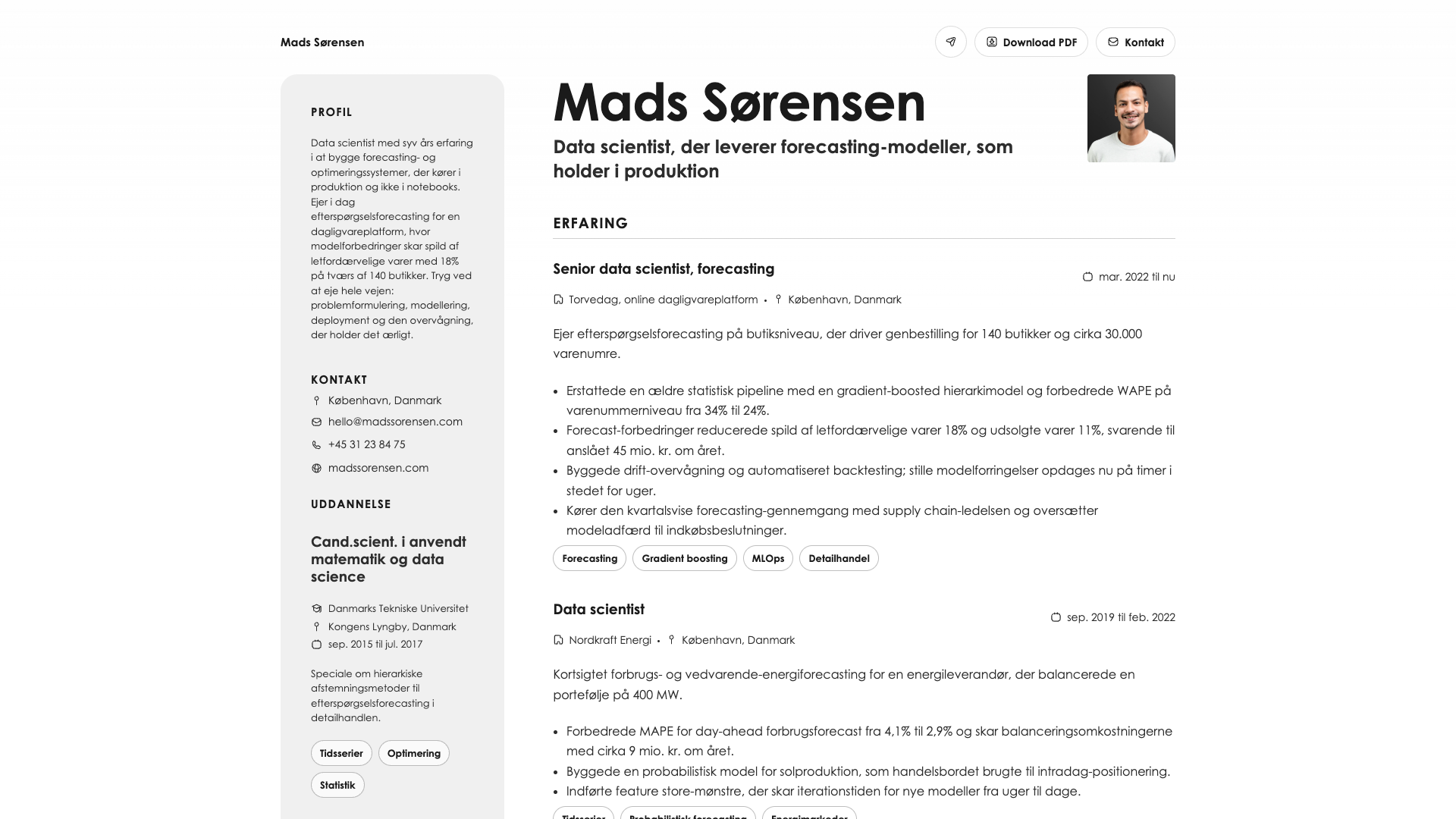 Daniel Costa — online resume