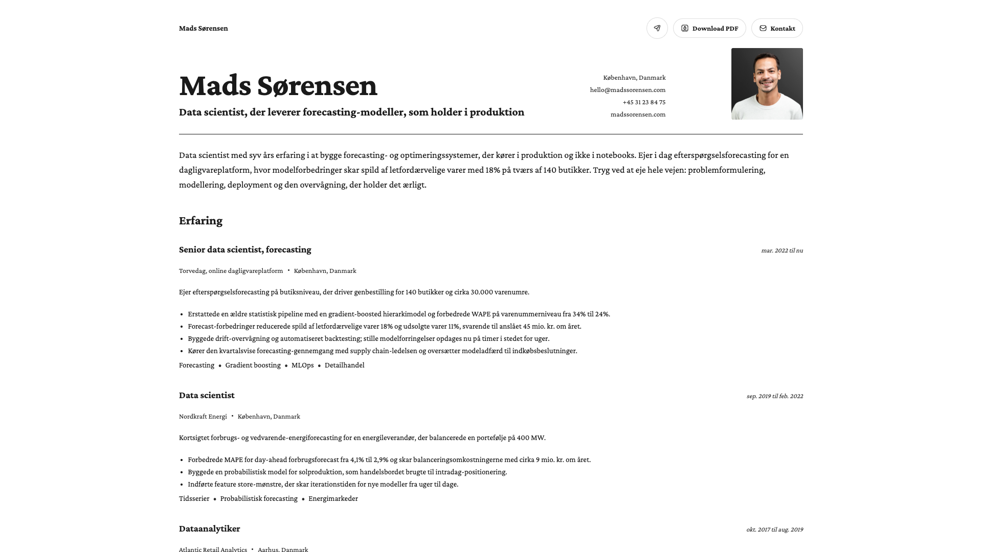 Daniel Costa — online resume