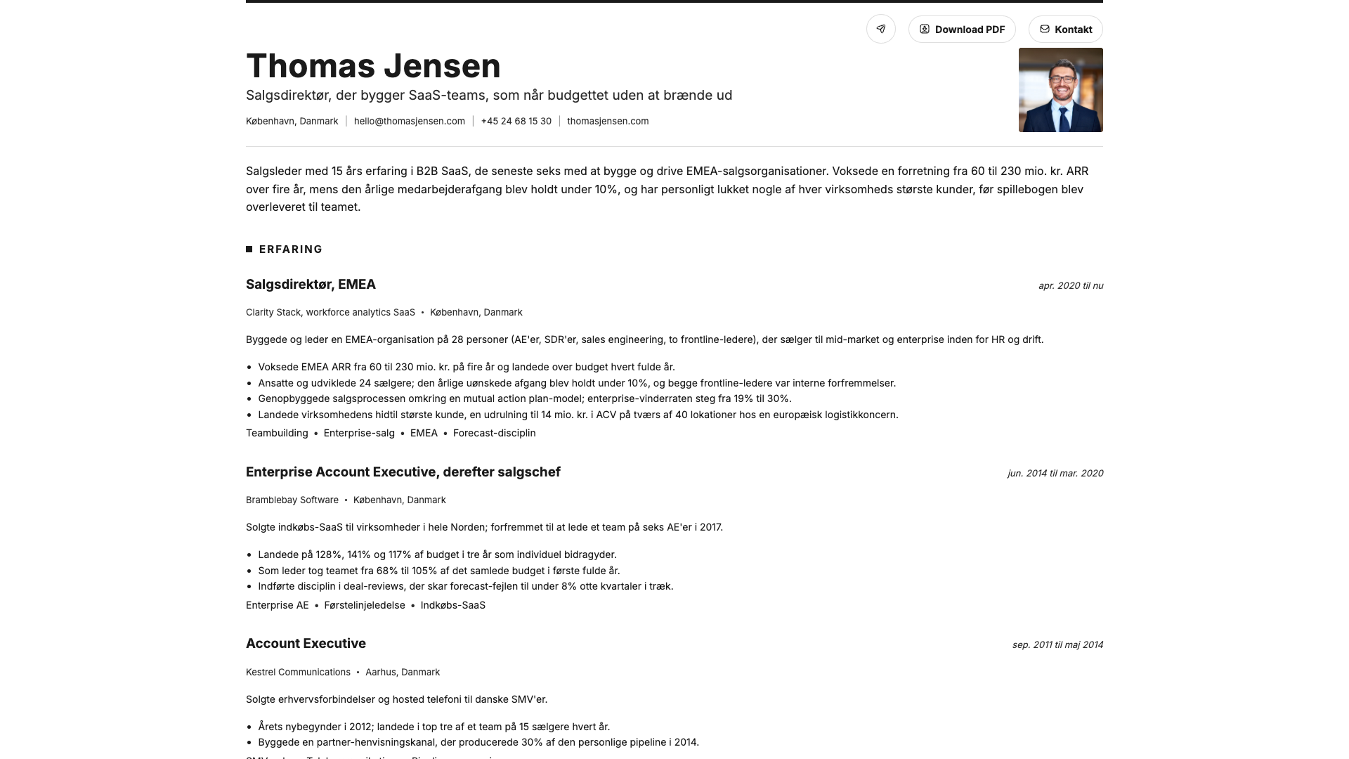 James O'Connor — online resume