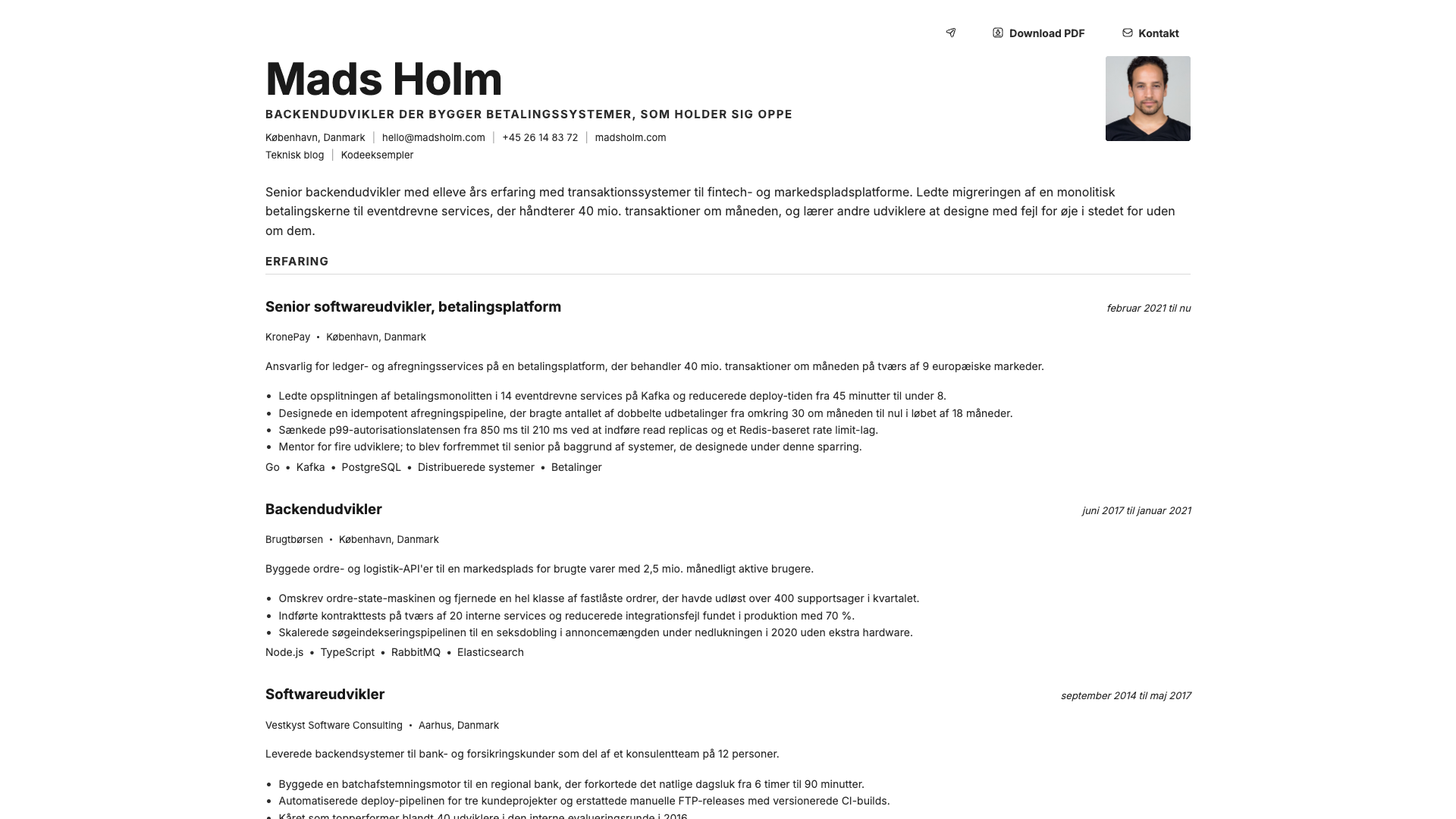 Mateo Álvarez — online resume