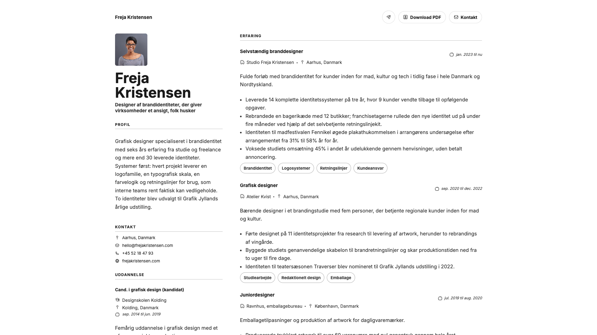 Léa Fontaine — online resume