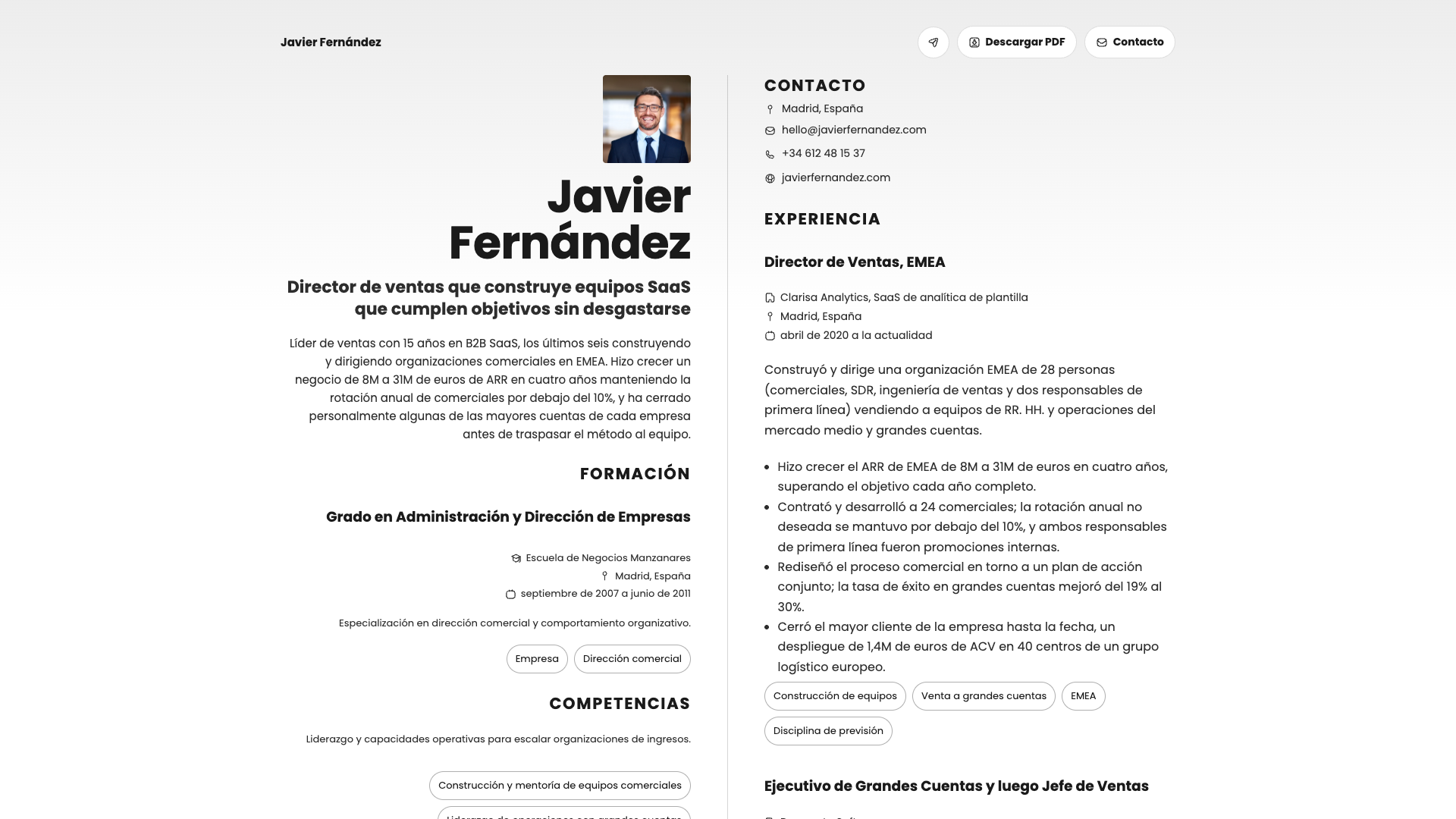James O'Connor — online resume