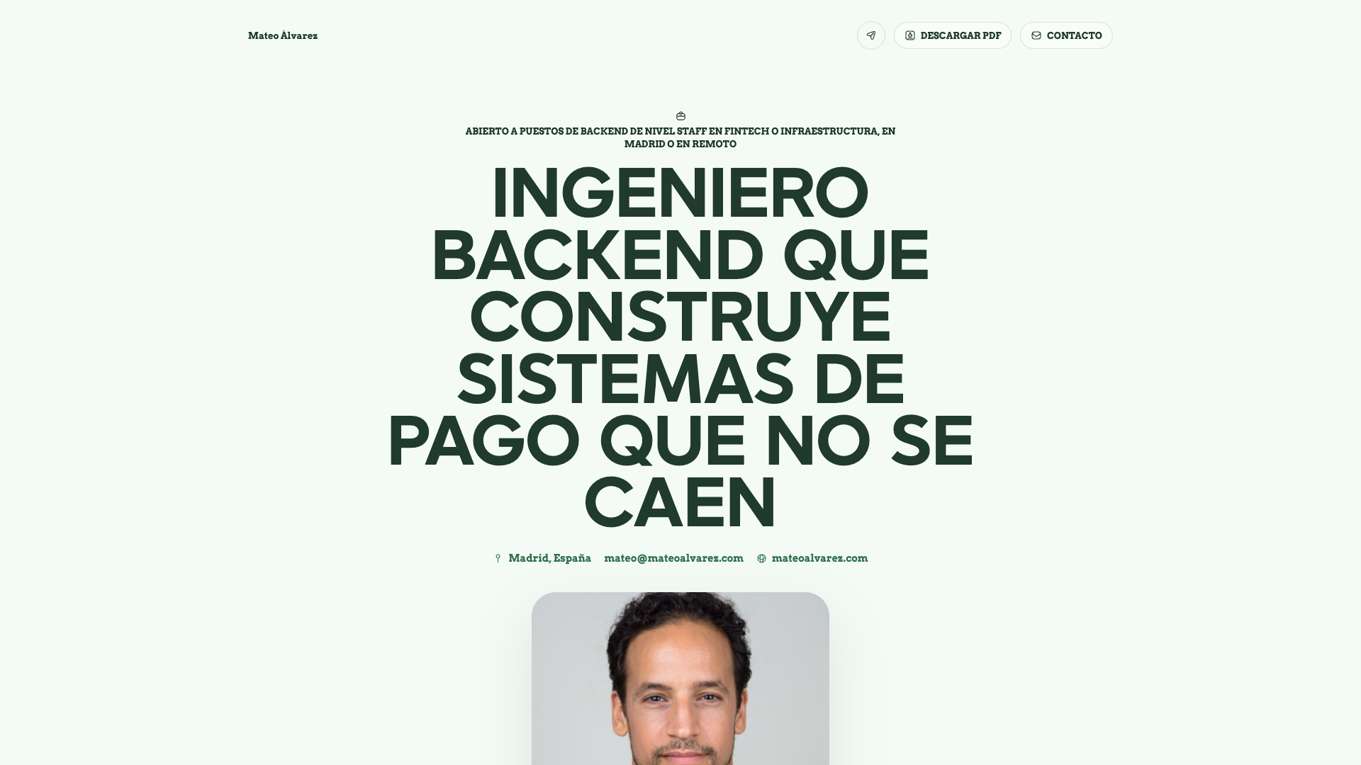Mateo Álvarez — online resume