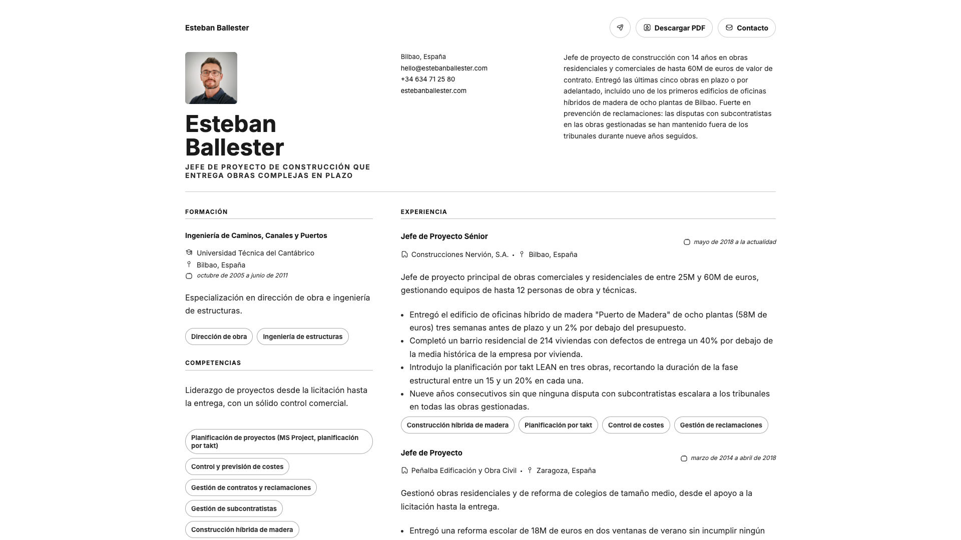 Stefan Bauer — online resume