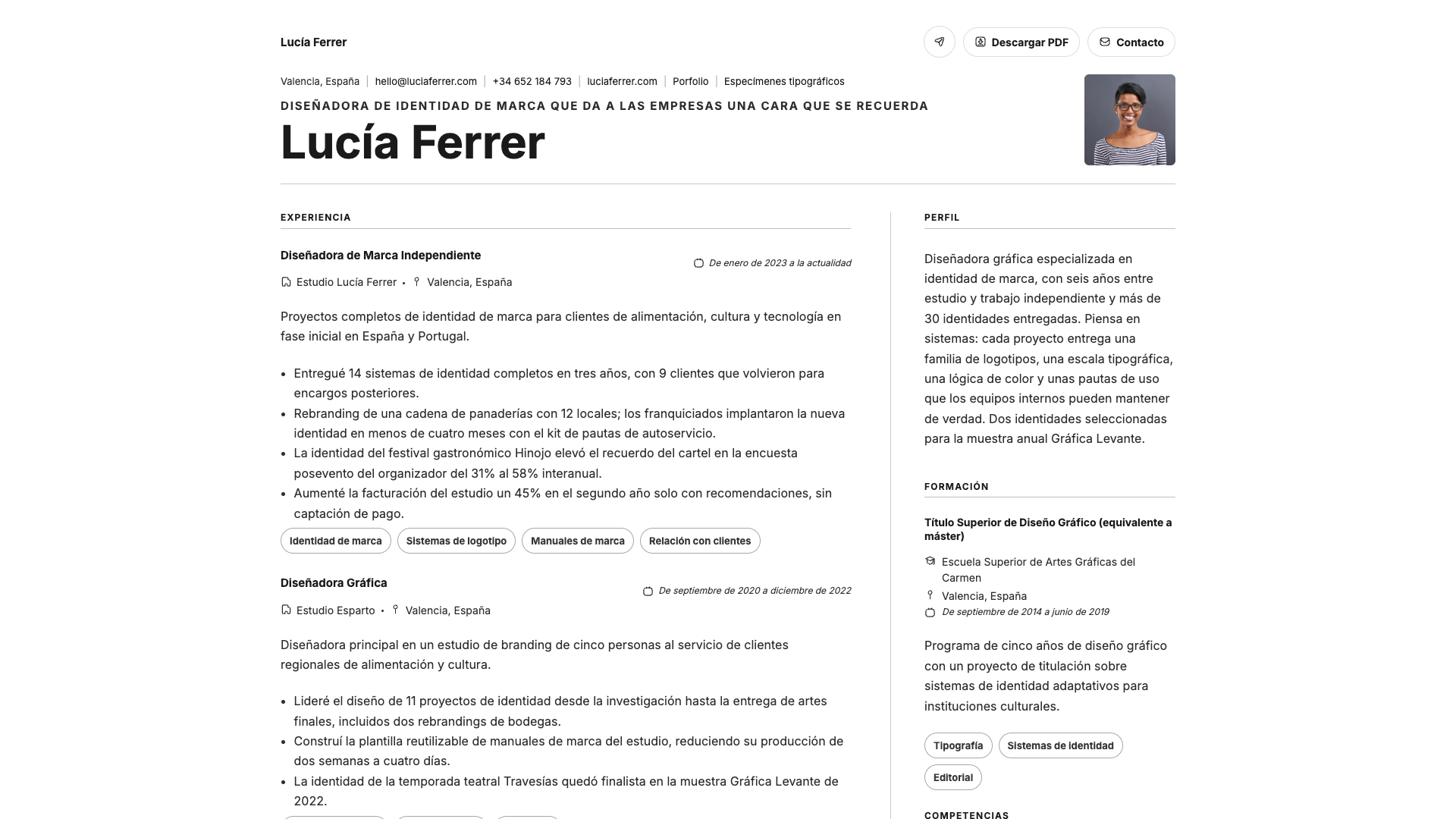 Léa Fontaine — online resume