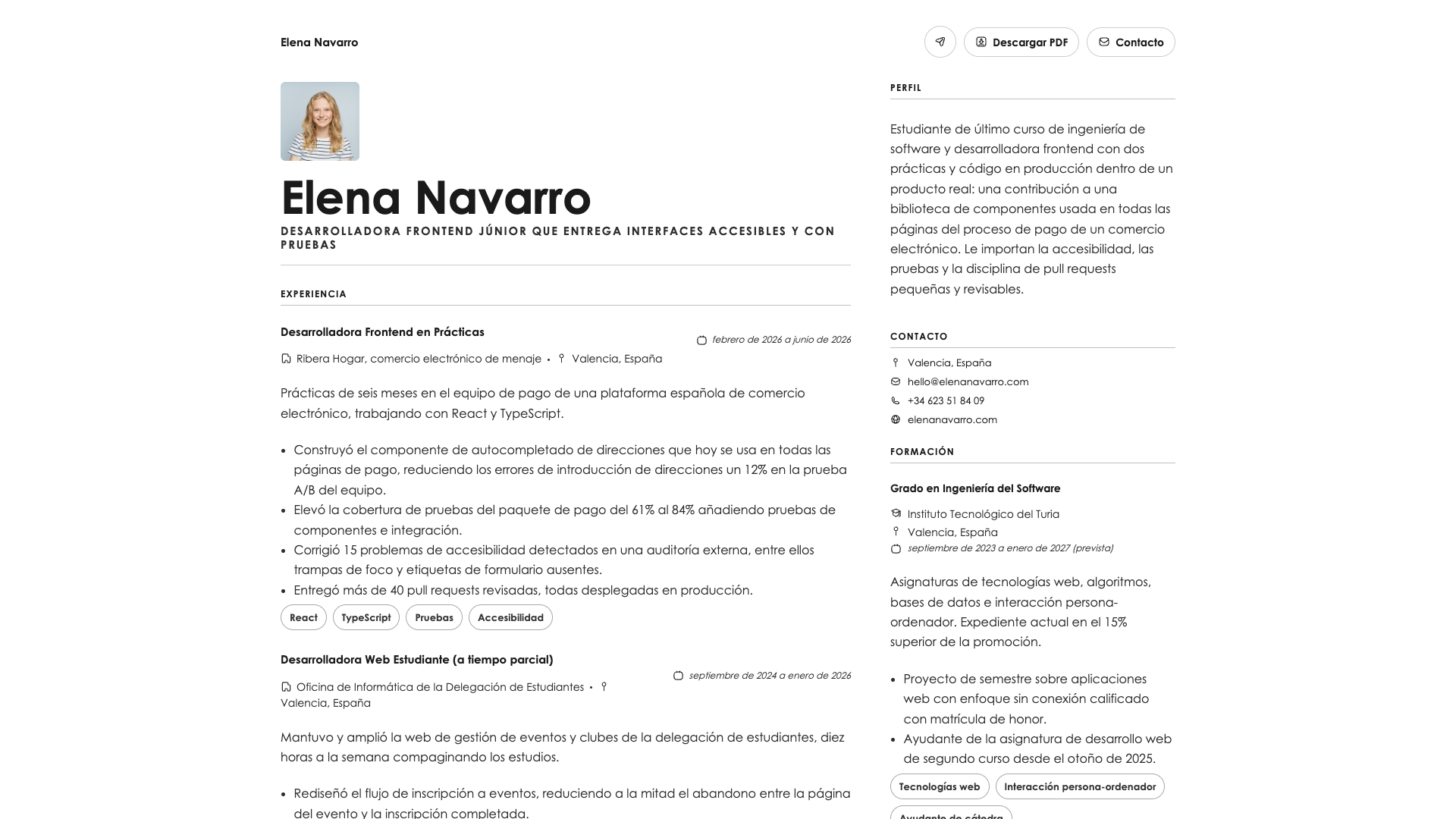 Emma Nielsen — online resume