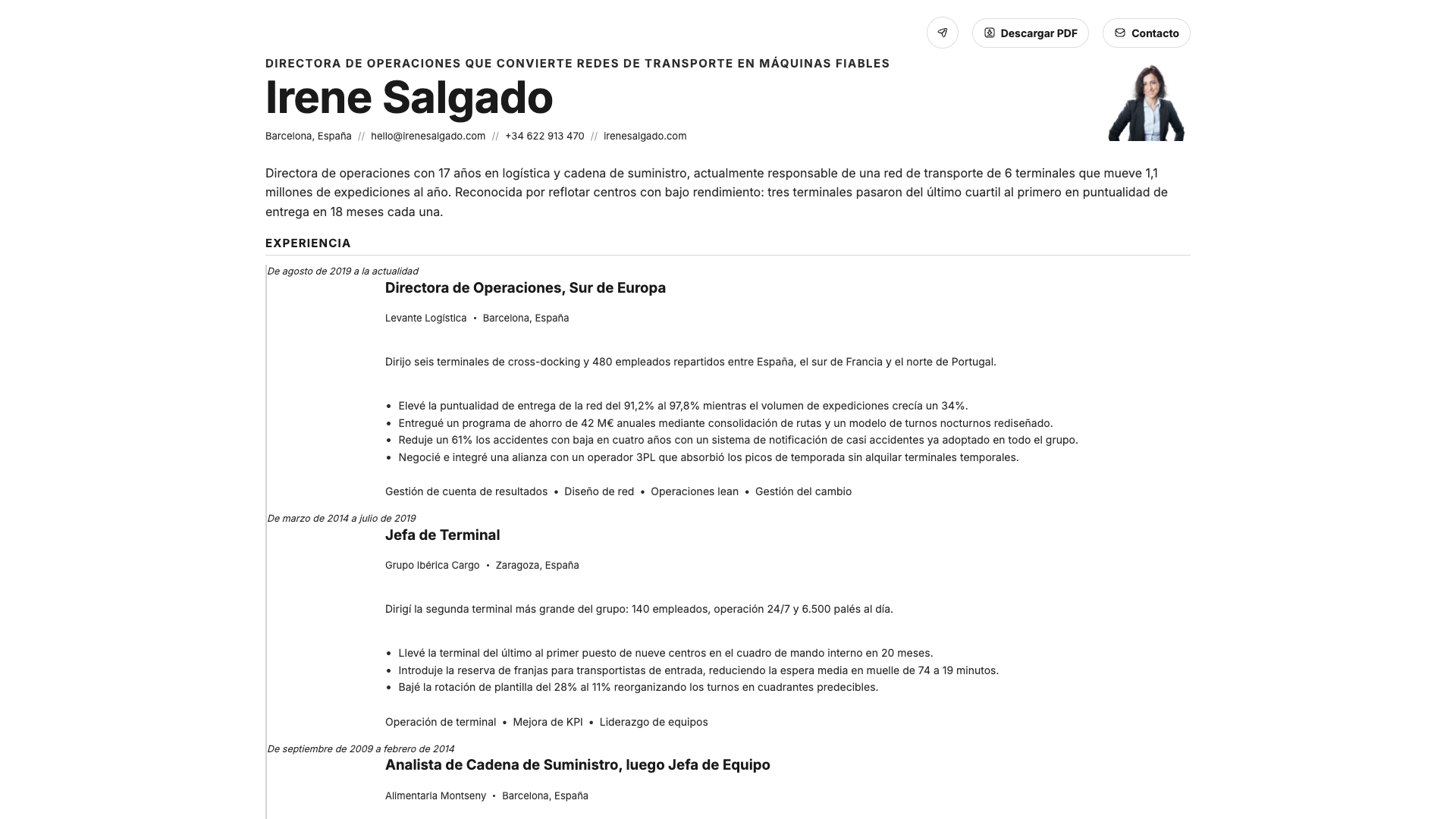 Ingrid Sørensen — online resume