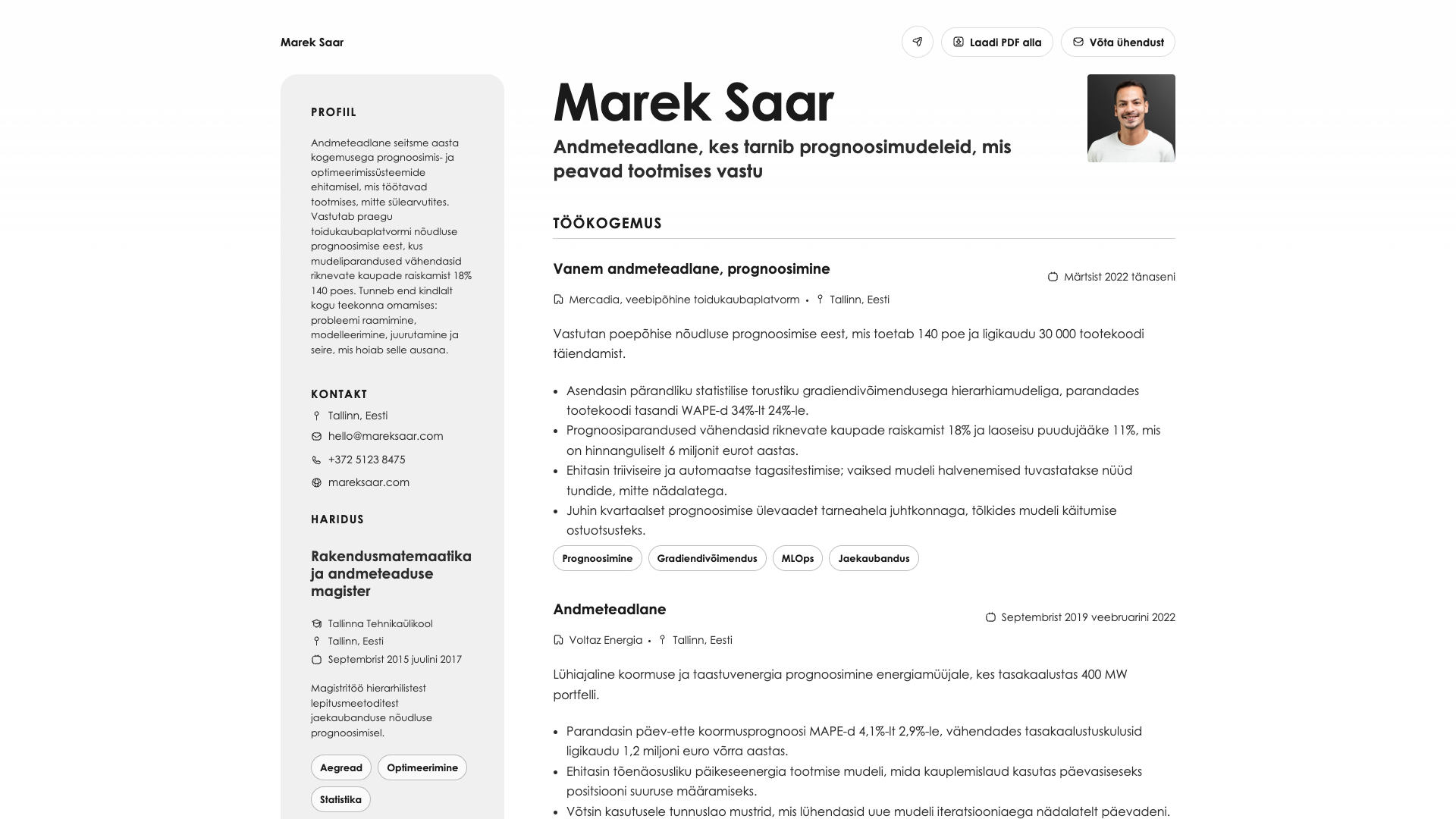 Daniel Costa — online resume
