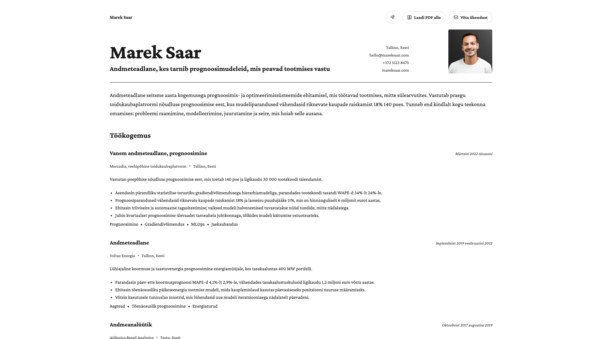 Daniel Costa — online resume