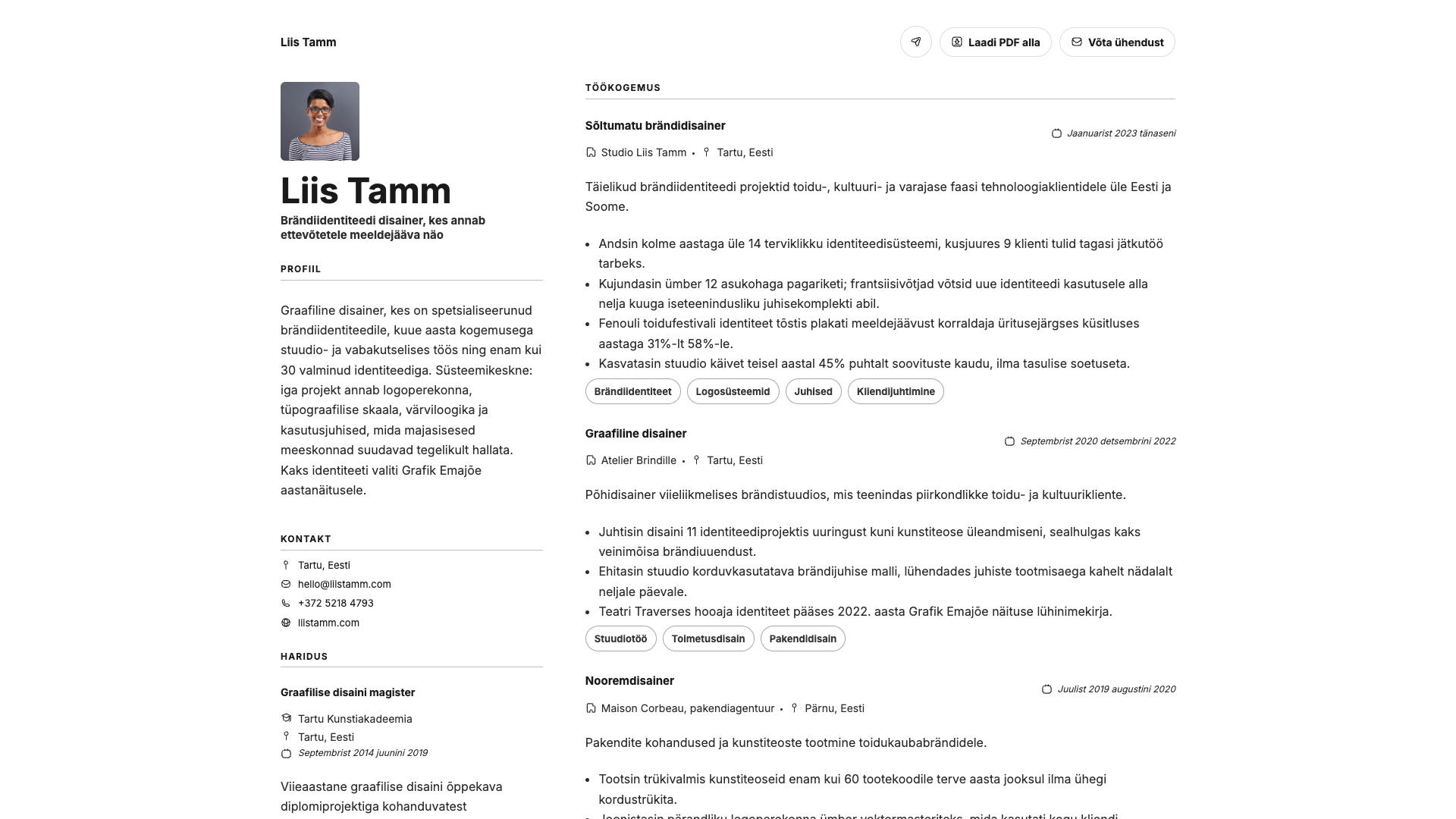 Léa Fontaine — online resume