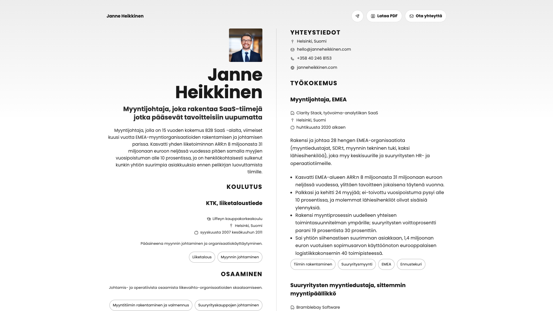 James O'Connor — online resume