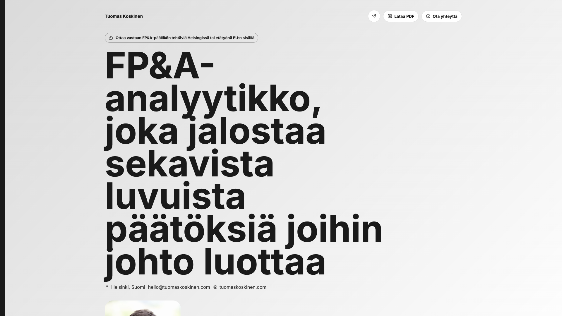 Tomasz Kowalski — online resume
