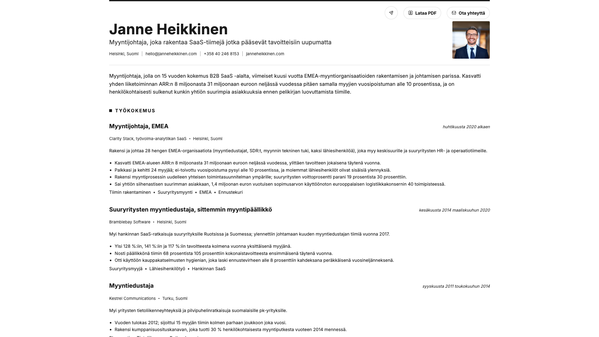 James O'Connor — online resume