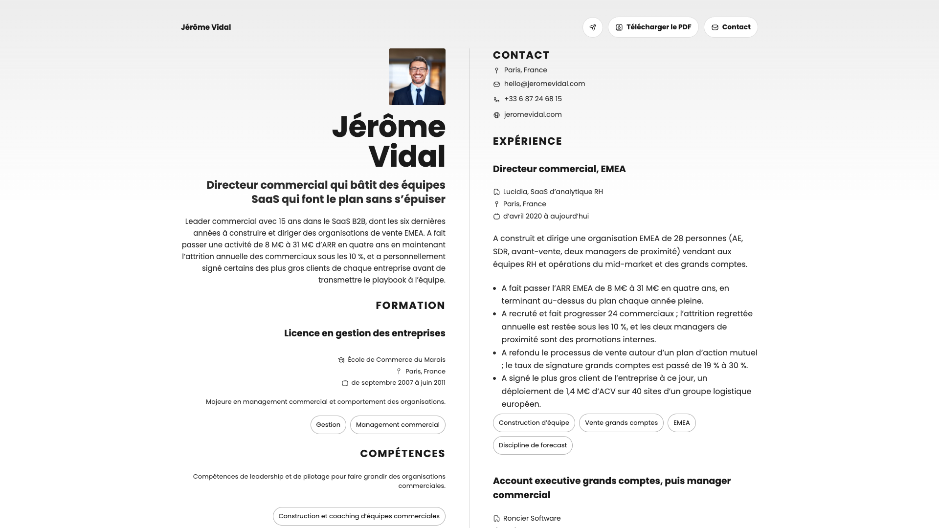 James O'Connor — online resume