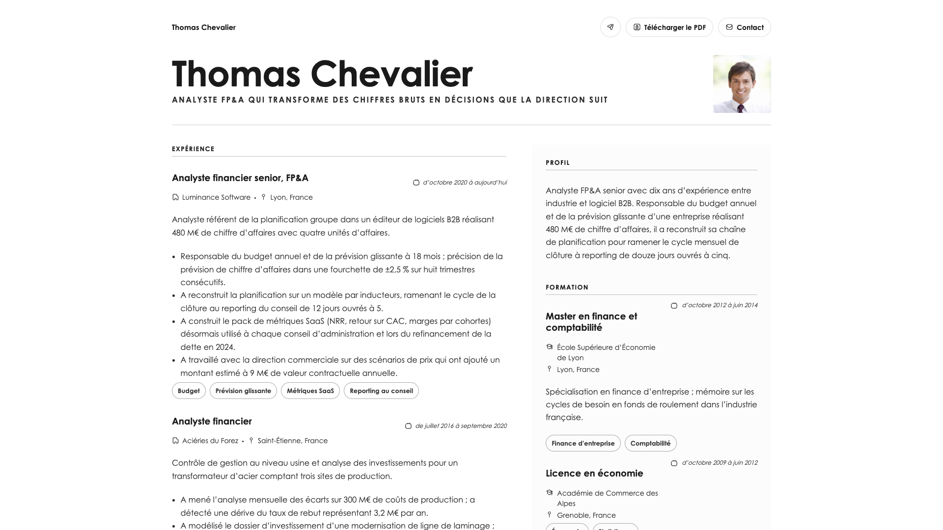 Tomasz Kowalski — online resume