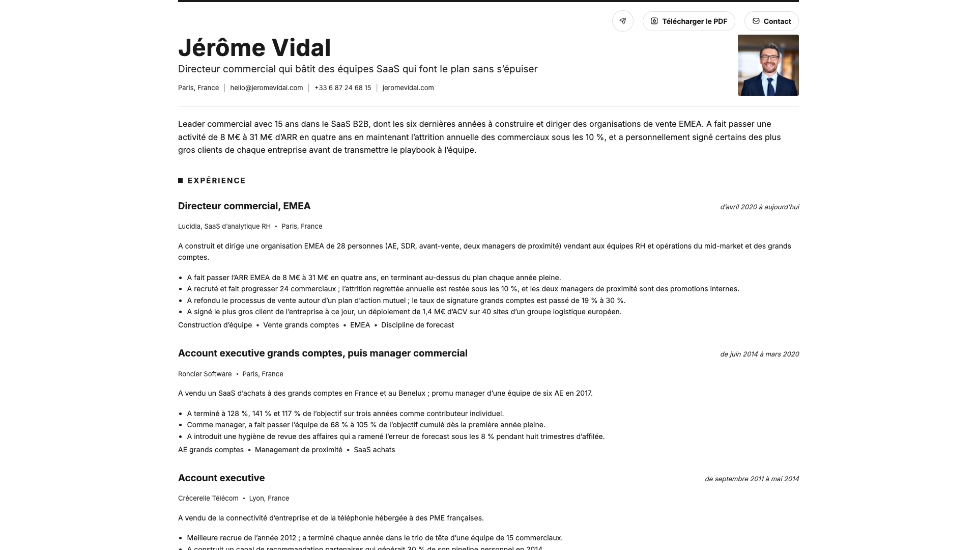 James O'Connor — online resume