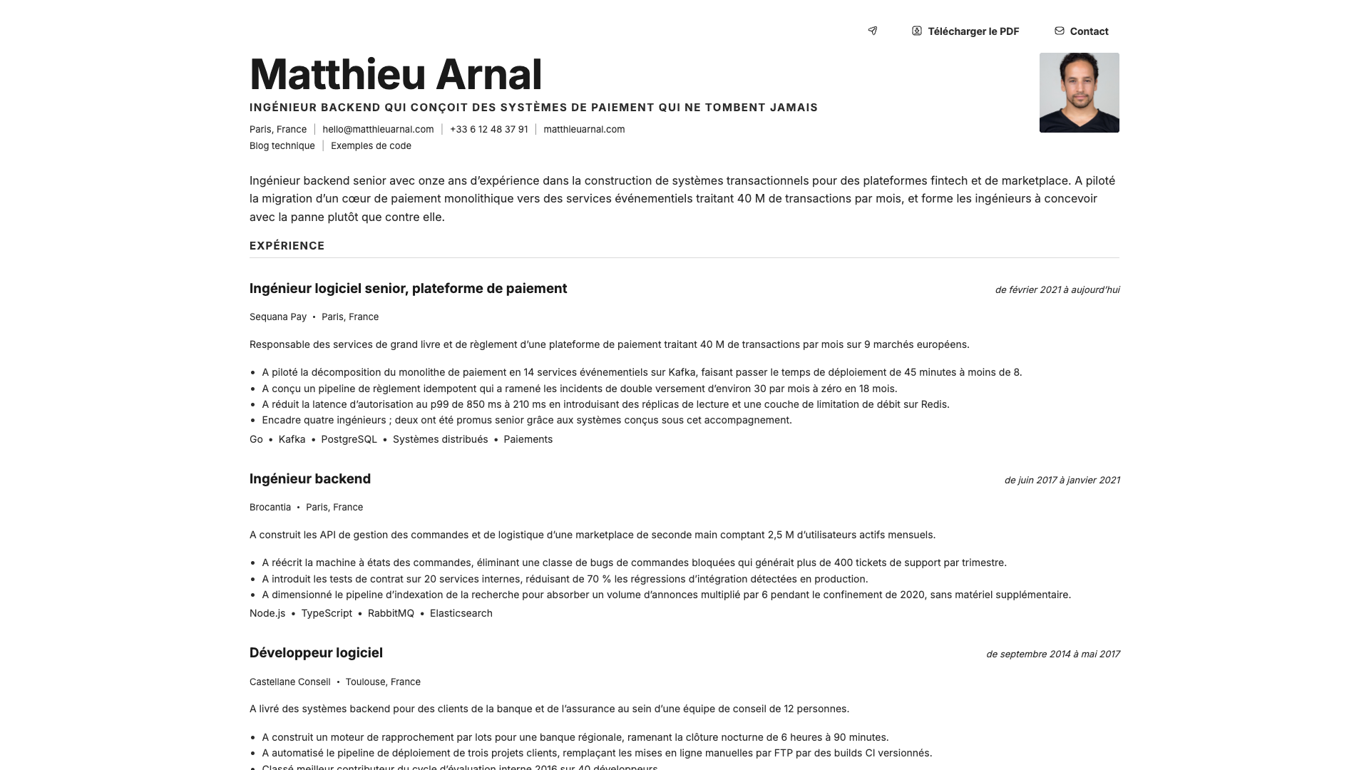 Mateo Álvarez — online resume
