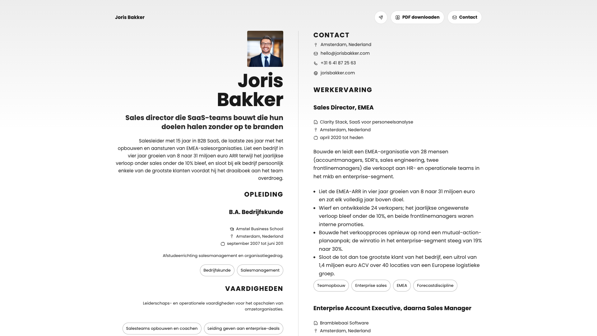 James O'Connor — online resume