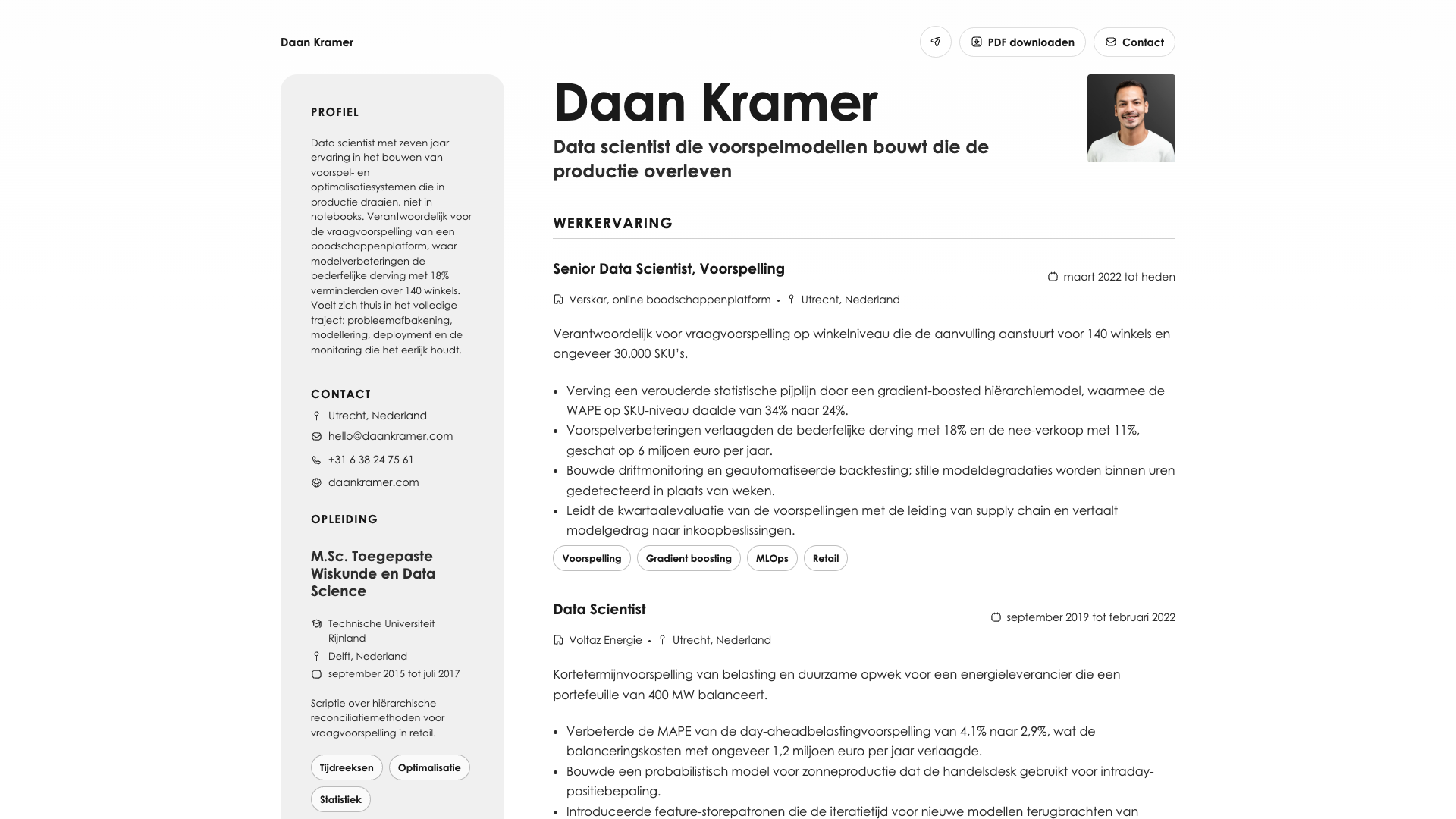 Daniel Costa — online resume