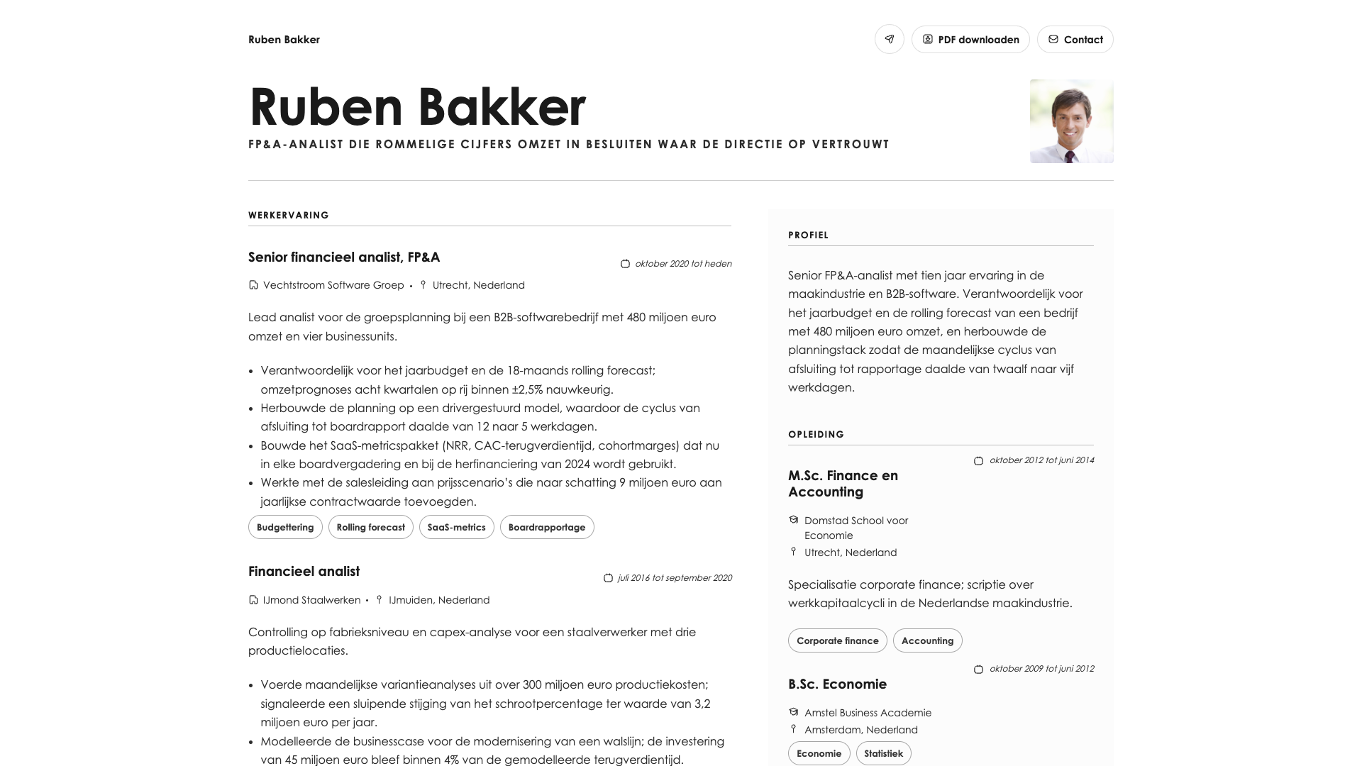 Tomasz Kowalski — online resume