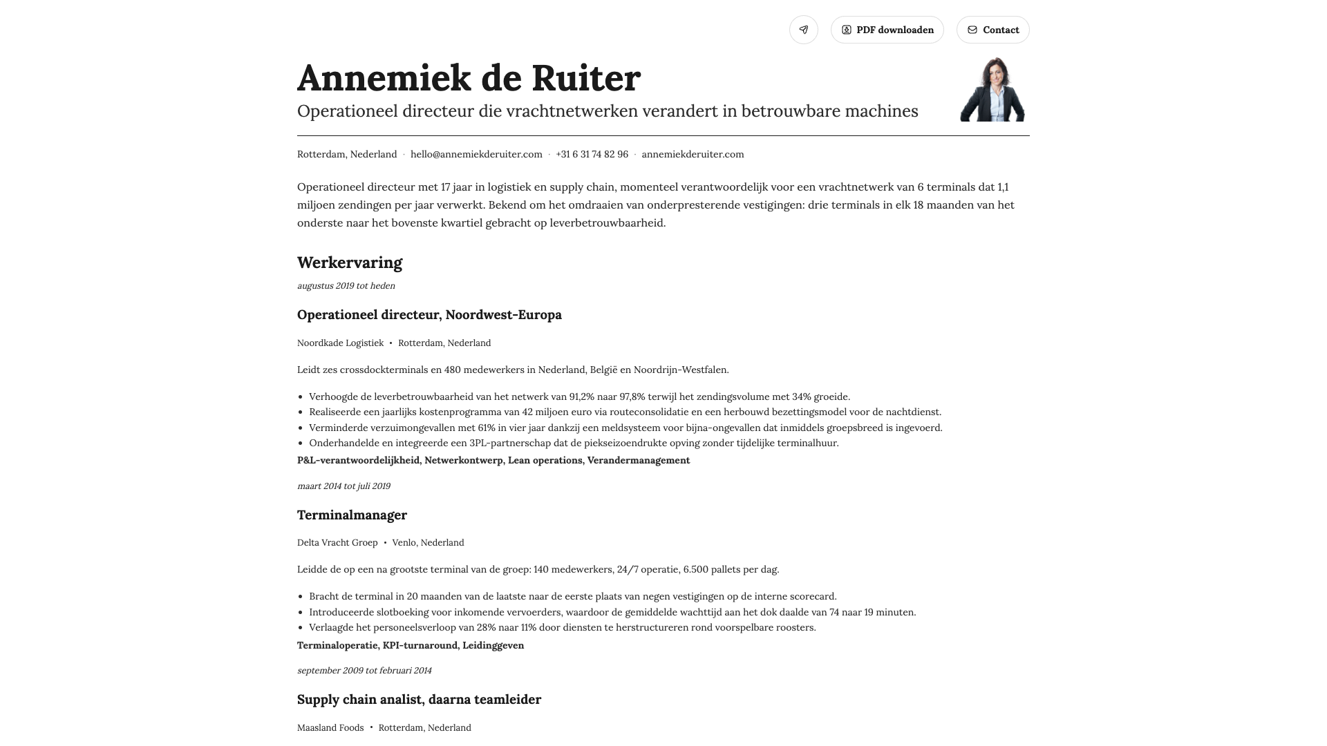 Ingrid Sørensen — online resume