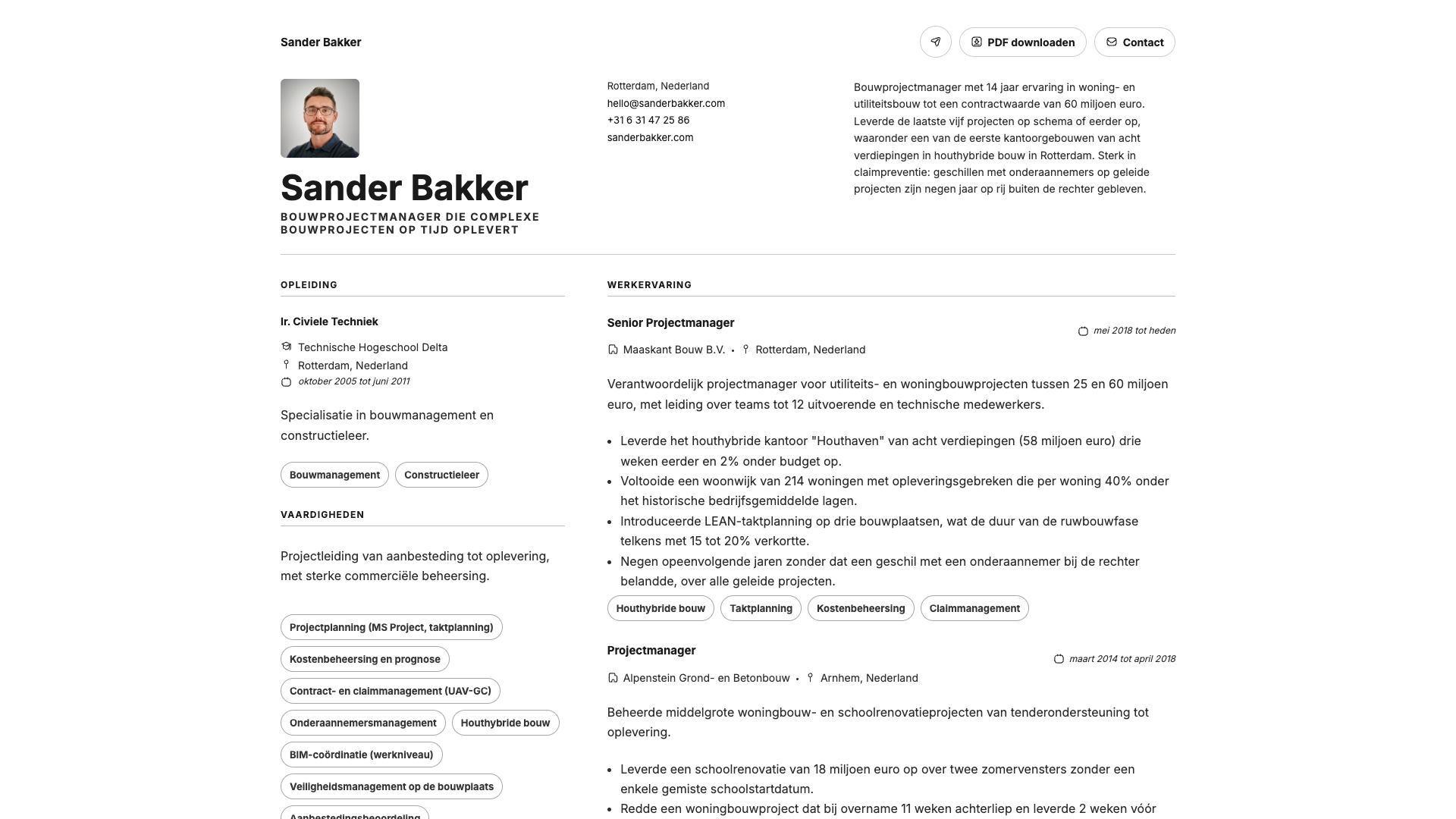 Stefan Bauer — online resume
