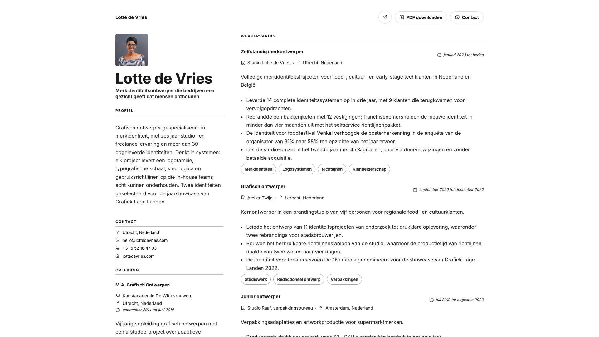 Léa Fontaine — online resume