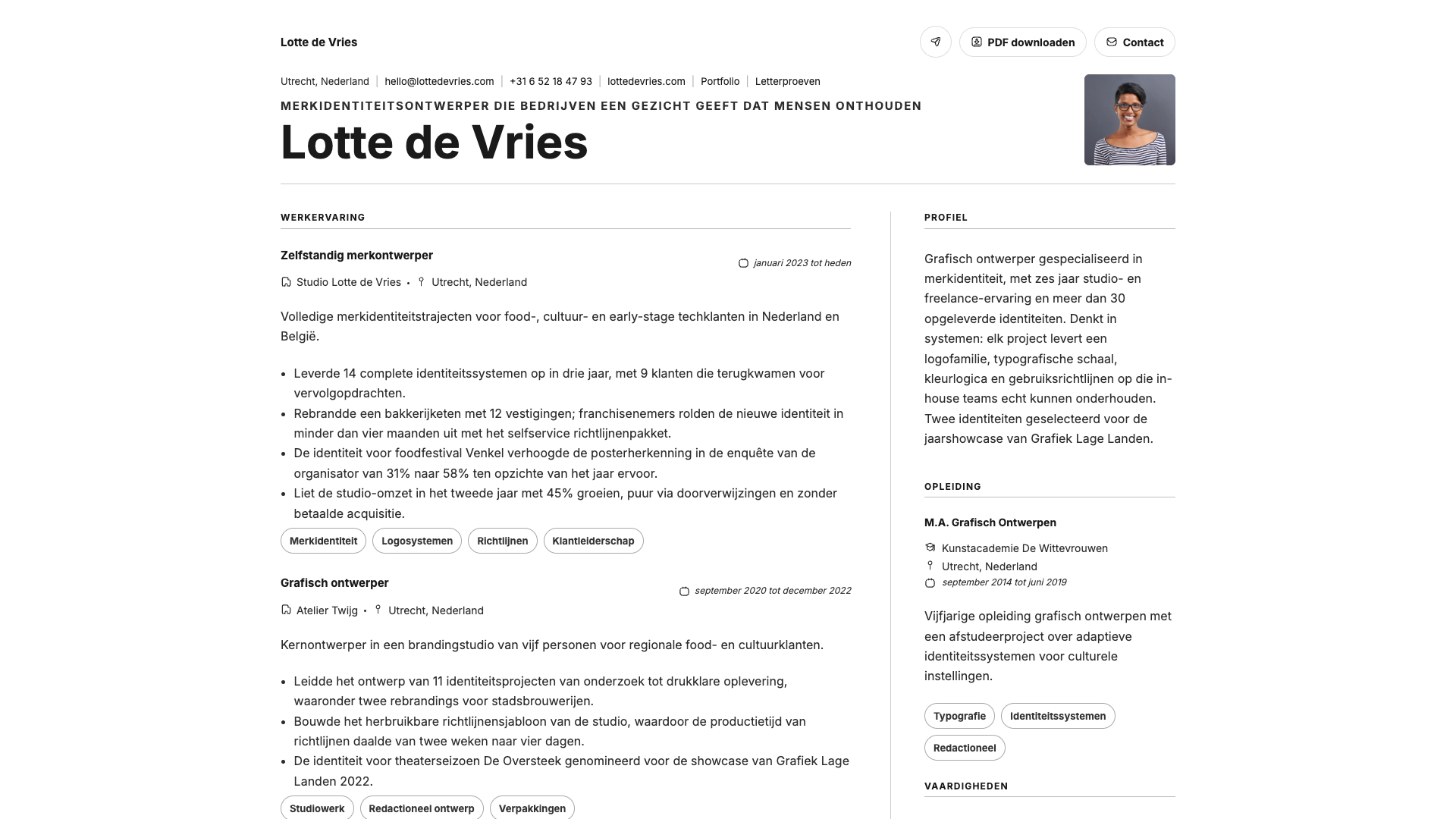 Léa Fontaine — online resume
