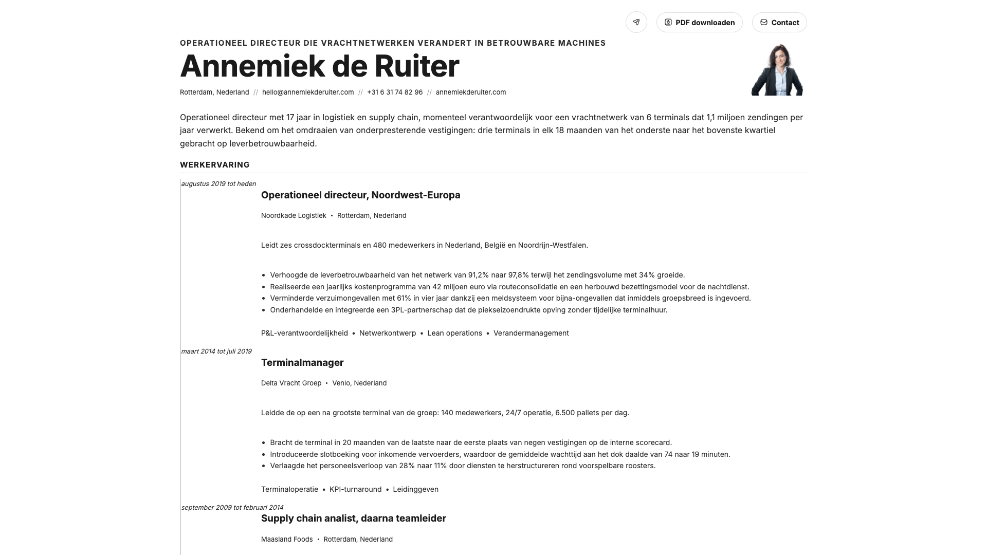 Ingrid Sørensen — online resume