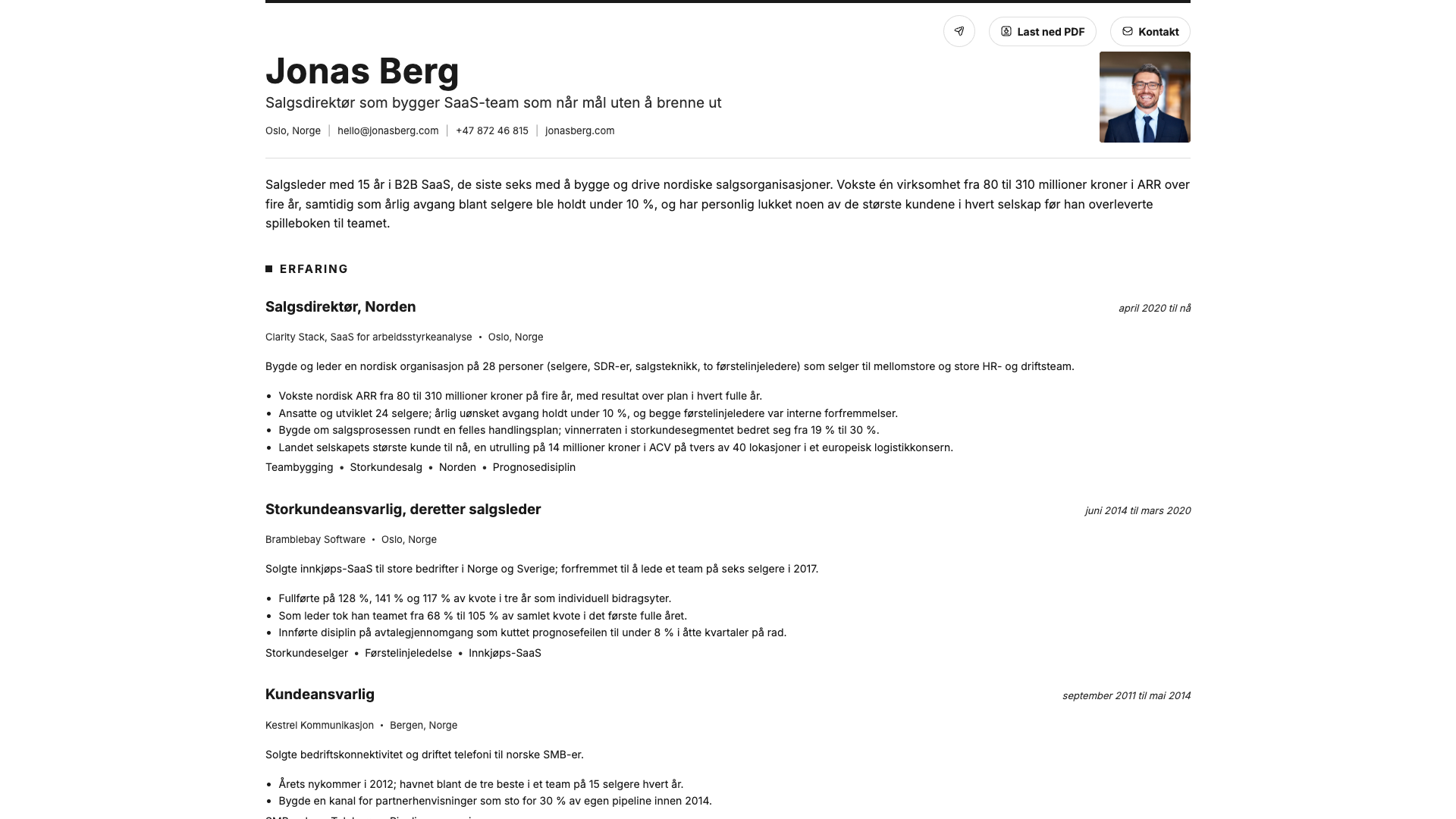 James O'Connor — online resume