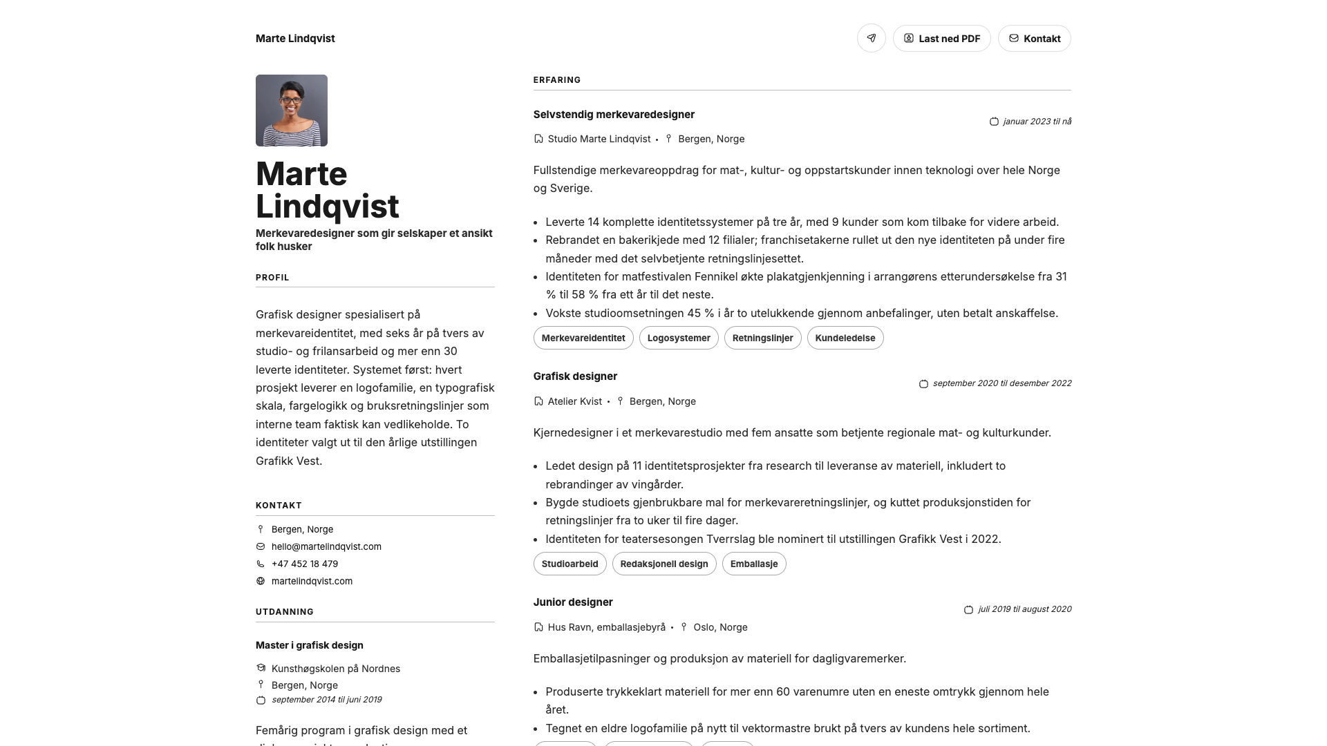Léa Fontaine — online resume