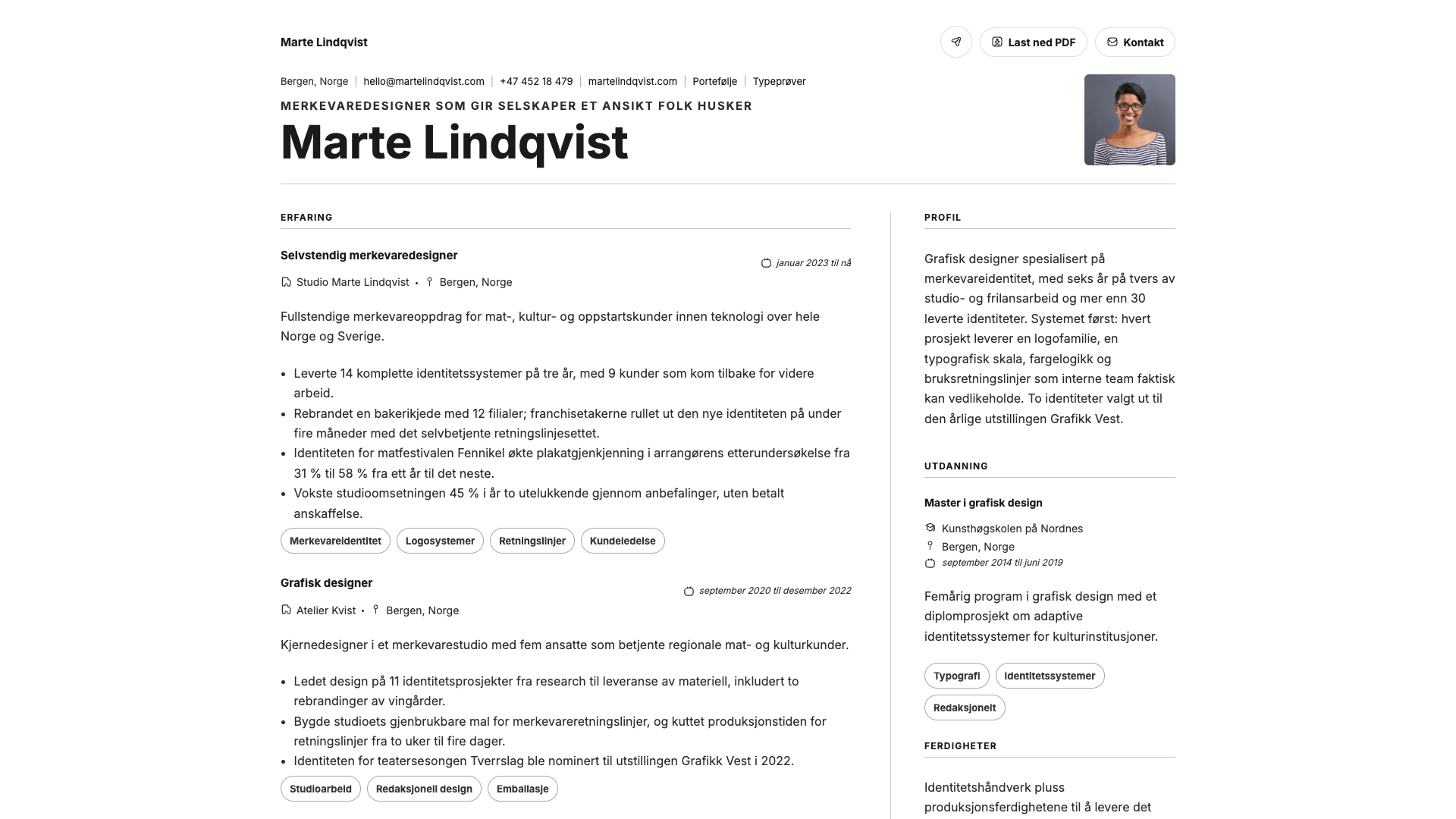 Léa Fontaine — online resume