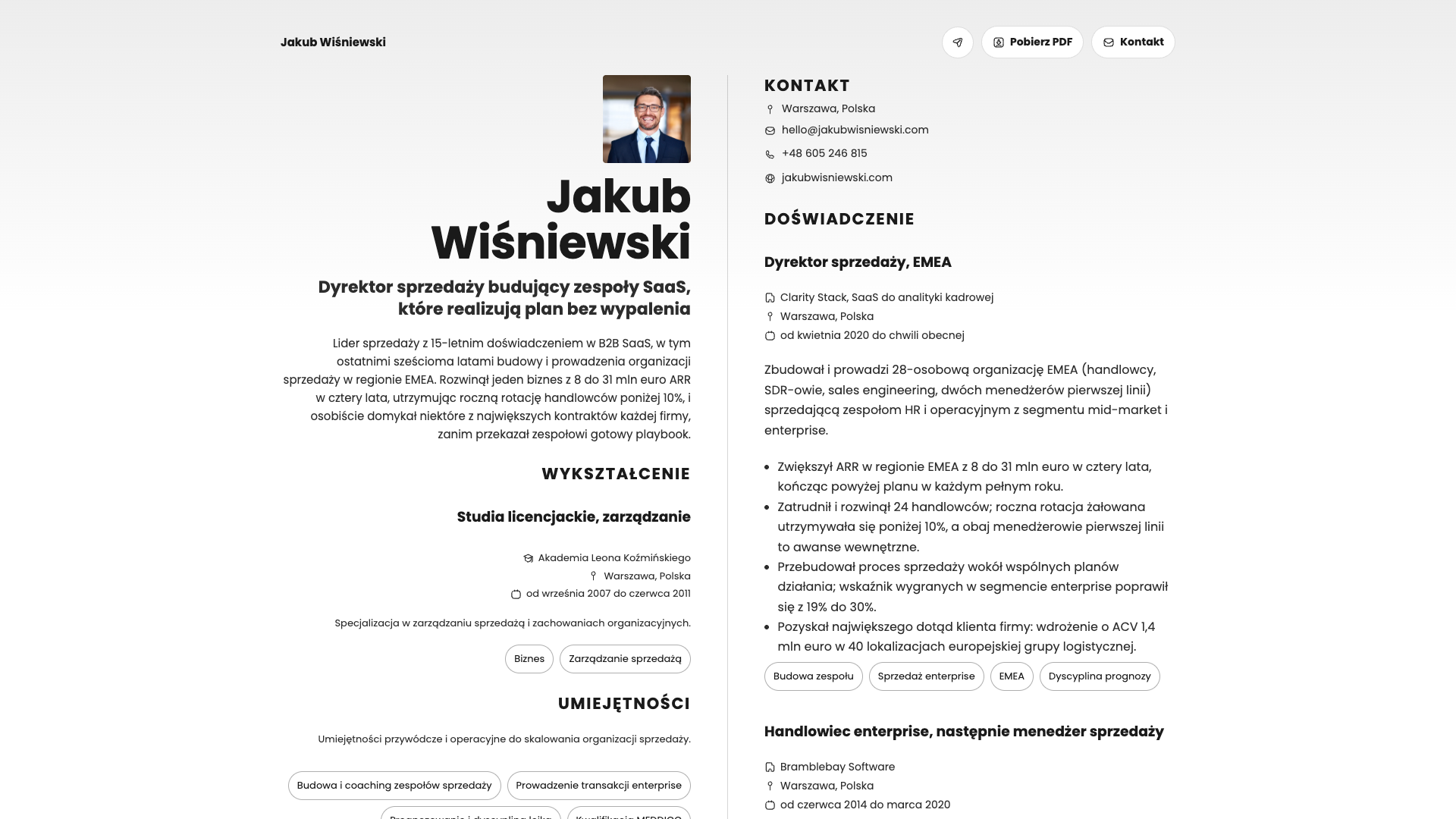 James O'Connor — online resume