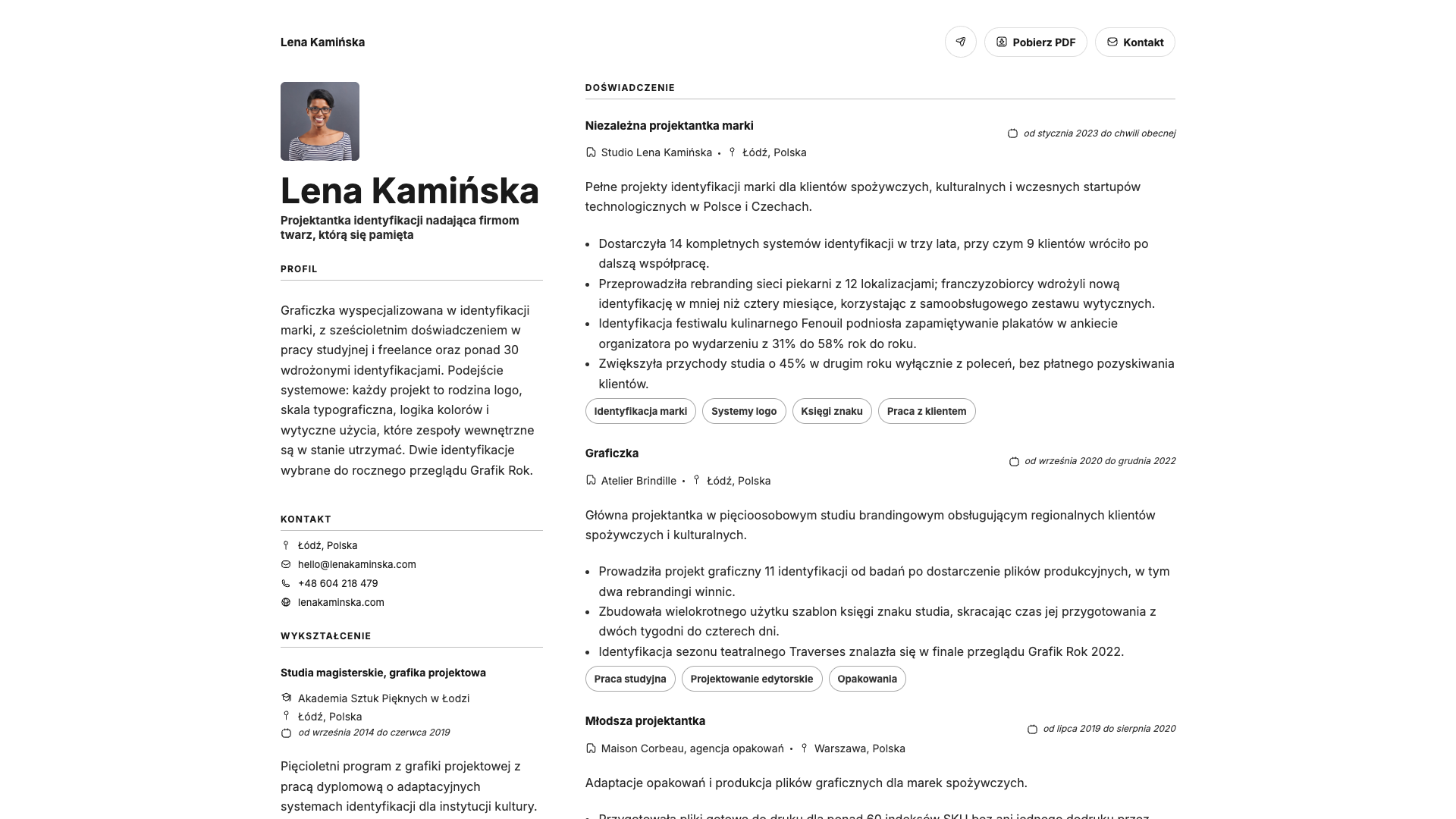 Léa Fontaine — online resume