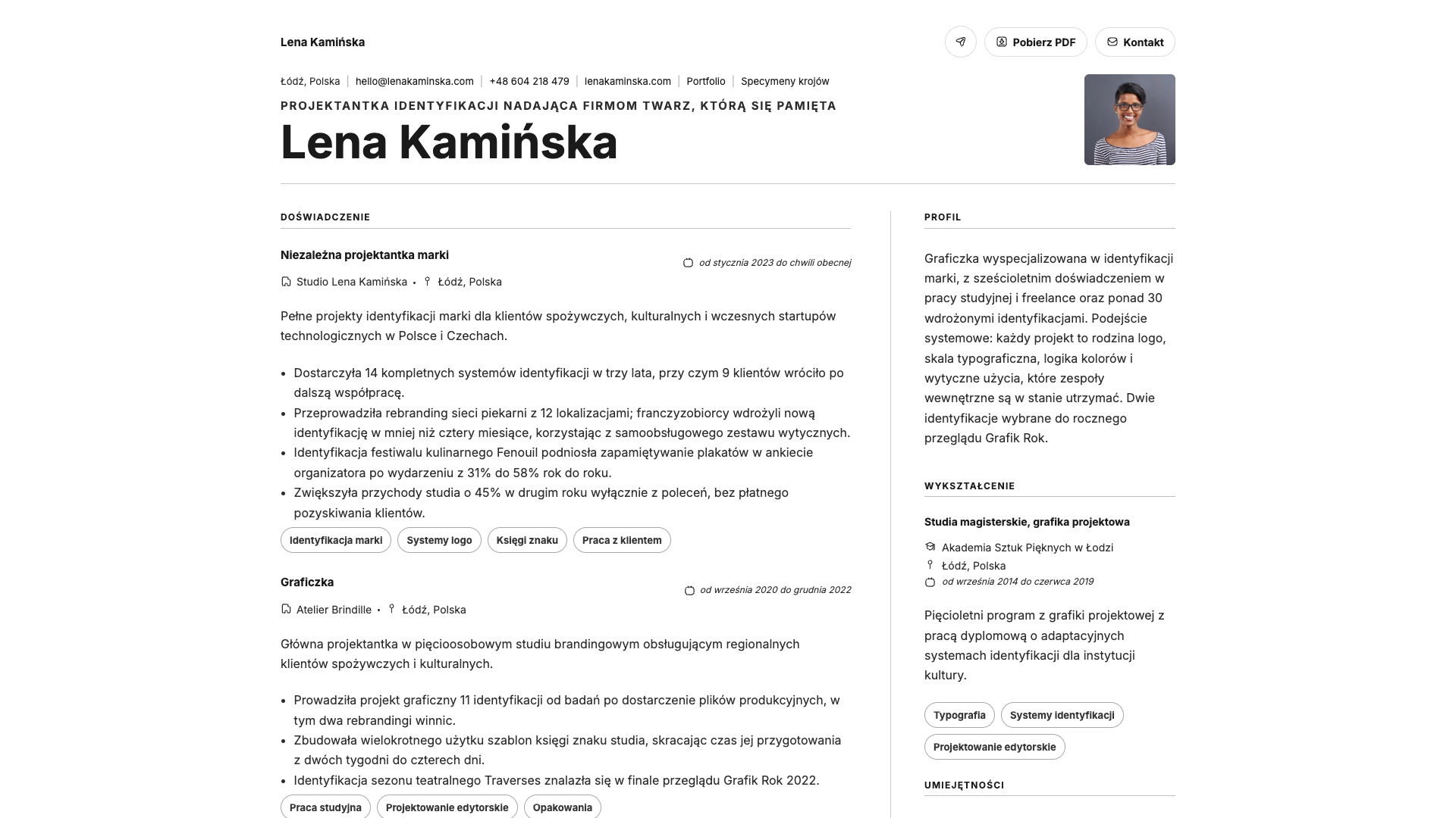 Léa Fontaine — online resume