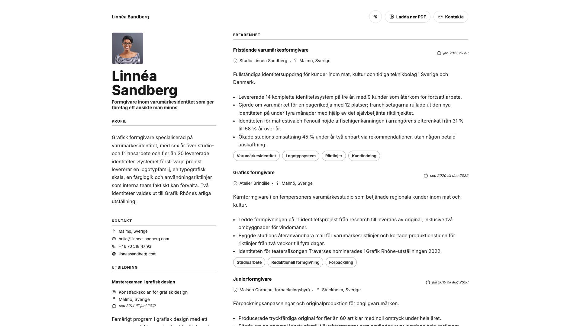 Léa Fontaine — online resume