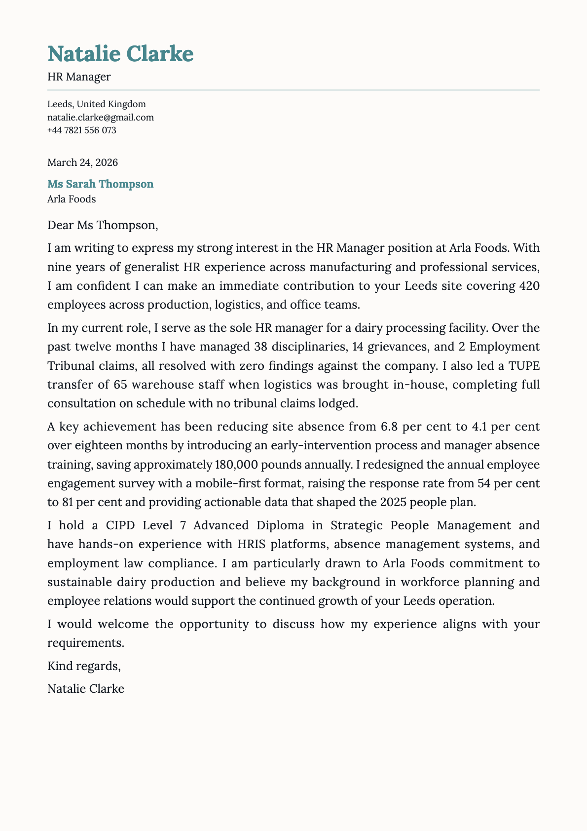 Nickel cover letter template