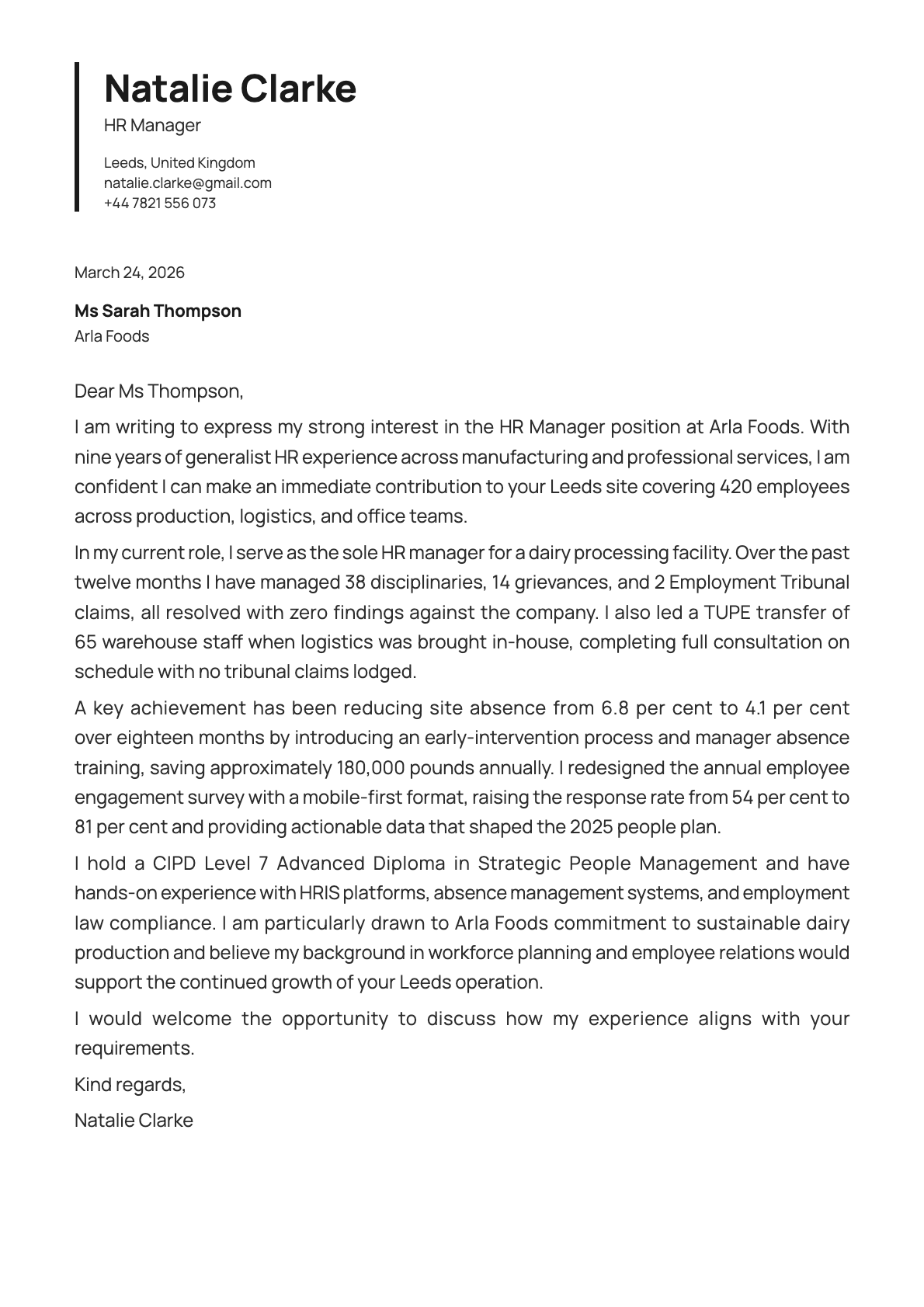 Onyx cover letter template